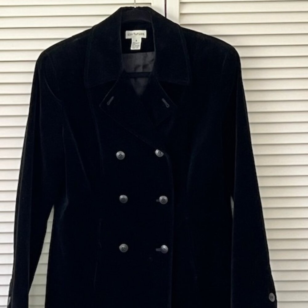 Ann Taylor Black Velvet Jacket - Picture 2 of 4